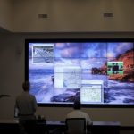 City of Oceanside Traffic Management video wall.
